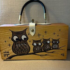 Enid Collins The Original Box Bag “Wise Guys”